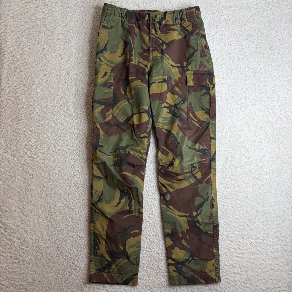 Polo Ralph Lauren Camo Cargo Pants Boys 18 Green Brown Woodland Camouflage 28x28